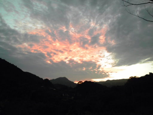 ソローフジの夕焼け空